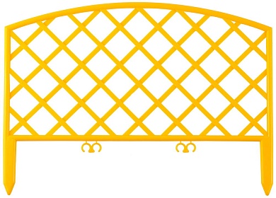 GRINDA Плетень, размеры 28х320 см, желтый, декоративный забор (422207-Y)422207-Y