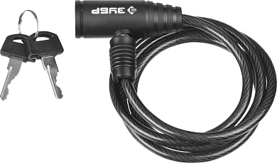 ЗУБР 650 мм, d 6 мм, 2 ключа, тросовый замок (37269-65)37269-65