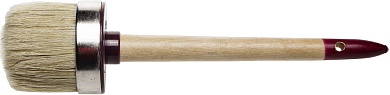 ЗУБР УНИВЕРСАЛ 65 мм, светлая натуральная щетина, деревянная ручка, Круглая кисть, МАСТЕР (01501-65)01501-65