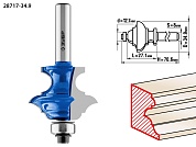 ЗУБР 34,9x25.4мм, хвостовик 8мм, фреза кромочная фигурная №6(многопрофильная)28717-34.9