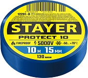 STAYER Protect-10 10м х 15мм 5000В синяя, Изоляционная лента ПВХ (12292-B)12291-B_z01