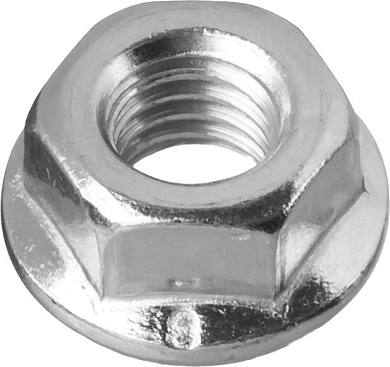 ЗУБР DIN 6923 кл. пр. 6, M6, гайка с фланцем, цинк, 5 кг (303630-06)303630-06