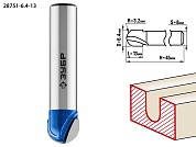 ЗУБР 6,4x13мм, радиус 3,2мм, фреза пазовая галтельная28751-6.4-13