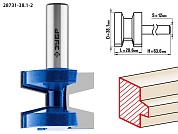 ЗУБР 38.1x28,6мм, хвостовик 12мм, фреза пазо-шиповая наборная28731-38.1-2
