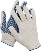 DEXX с ПВХ покрытием (облив ладони), х/б 7 класс, перчатки рабочие (114001)114001