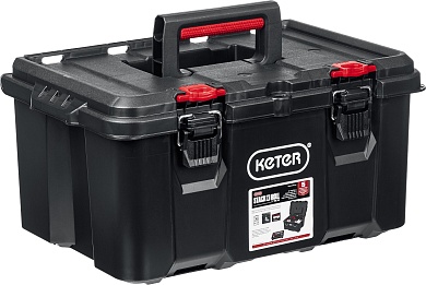 KETER STACKNROLL, 525 х 345 х 260 мм, (21″), Пластиковый ящик с крышкой (38398)38398