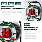 KRAFTOOL K-325, КГ 3х2.5 30м 4000Вт IP44, Силовой удлинитель на стальной катушке (55086-30)