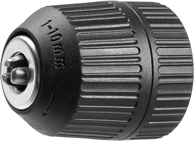 Патрон быстрозажимной ЗУБР ″Мастер″ для дрели, 10 мм, посадочная резьба 1/2″, под сверло Д 0,8-10 мм2907-10-1/2_z02