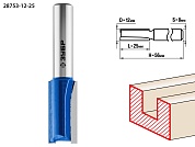 ЗУБР 12x25мм, хвостовик 8мм, фреза пазовая прямая28753-12-25