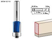 ЗУБР 12.7x13мм, хвостовик 8мм, фреза кромочная с нижним подшипником (3 лезвия)28728-12.7-13