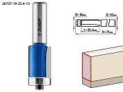 ЗУБР 19x25.4мм, хвостовик 12мм, фреза кромочная с нижним подшипником28727-19-25.4-12