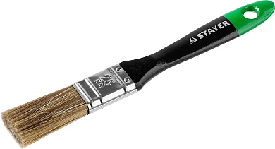 STAYER AQUA-KANEKARON 25 мм, 1″ искусственная щетина, деревянная ручка, Плоская кисть (0106-025)0106-025
