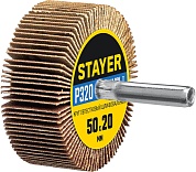 STAYER d 50 x 20 мм, P320, на шпильке d 6 мм, Круг шлифовальный лепестковый (36607-320)36607-320
