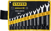 STAYER HERCULES, 12 шт, 6 - 22 мм, Набор комбинированных гаечных ключей (27081-H12)27081-H12_z01