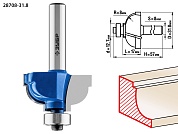 ЗУБР 31,8x17мм, радиус 8мм, фреза кромочная калевочная №728708-31.8