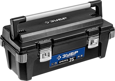 ЗУБР Умелец-25, 650 x 275 x 265 мм, (25″), Пластиковый ящик для инструментов, Профессионал (38141-25)38141-25_z01