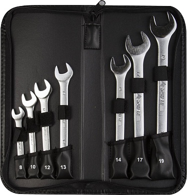 STAYER 8 шт, 8 - 19 мм, Набор комбинированных гаечных ключей (2-271251-H7)2-271251-H7