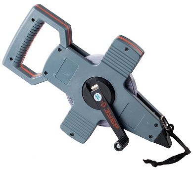 ЗУБР 50 м, Геодезическая стальная мерная лента (34181-050)34181-050