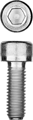 ЗУБР DIN 912 кл. пр. 8.8, М6 x 16 мм, винт свнутренним шестигранником, цинк, 5 кг, Профессионал (30318-06-016)30318-06-016