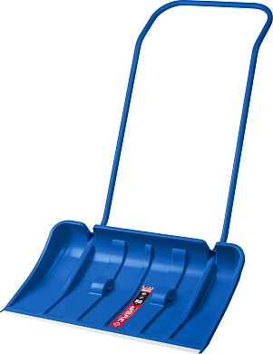 ЗУБР СКАНДИНАВИЯ, 820 мм, пластиковый ковш, с алюминиевой планкой, с колесиками, снеговой движок (скрепер), ПРОФЕССИОНАЛ (39937)39937_z01