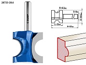 ЗУБР 28,6x25мм, радиус 6.3мм, фреза полустержневая28723-28.6