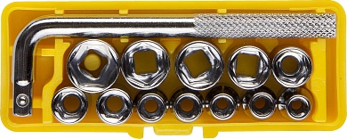 STAYER 13 шт, Набор торцовых головок с воротком (2-26089-H13)2-26089-H13