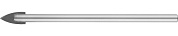 STAYER 5 мм, 2х кромка, цилиндр хвостовик, Сверло по стеклу и кафелю (2986-05)2986-05