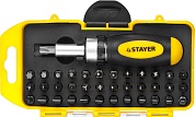 STAYER Compact-38 38 предм., Реверсивная отвертка с насадками (2557-H38)2557-H38