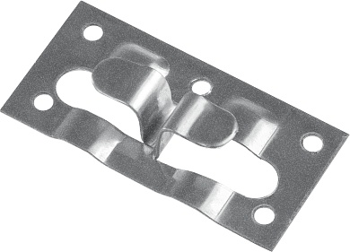 ЗУБР Кляймер-КГ 10 х 34 х 70 мм, угловой крепеж для керамогранита, цинк, 50 шт (30857)30857