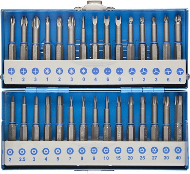 ЗУБР 30 шт, Набор кованых бит (26092-H30)26092-H30