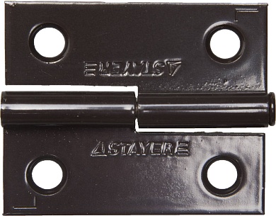 STAYER 50x43x1.8 мм, разъемная, левая, цвет коричневый, карточная петля (37613-50-3L)37613-50-3L