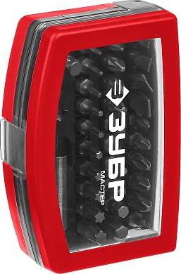 ЗУБР МХ-32 32 шт, Набор бит с магнитным адаптером (26393-H32)26393-H32