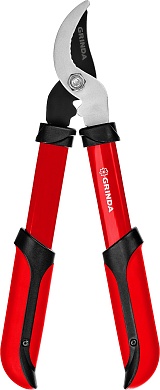 GRINDA R-390, длина 390 мм, закаленые лезвия, стальные рукоятки, малый плоскостной сучкорез (8-424108)8-424108