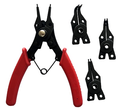 Съемник стопорных колец со сменными носами 4 шт 6" TA-H1035 AE&TTA-H1035