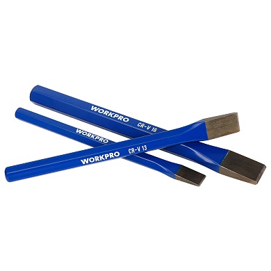 Зубила по бетону 3шт набор WP201302 WORKPROWP201302