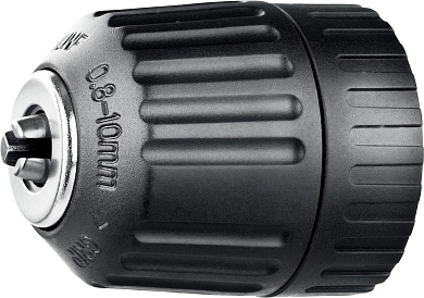 Патрон быстрозажимной STAYER для дрели, 10 мм, посадочная резьба 3/8″, Д 0,8-10мм, пластиковый корпус29052-10-3/8