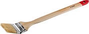 ЗУБР УНИВЕРСАЛ 63 мм, 2,5″ светлая натуральная щетина, деревянная ручка, Радиаторная кисть, МАСТЕР (01041-063)01041-063