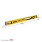 STAYER Leader 600 мм, Строительный фрезерованный уровень (3466-060)