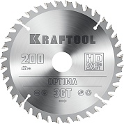 KRAFTOOL Optima 200х32мм 36Т, диск пильный по дереву36951-200-32