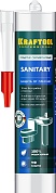 KRAFTOOL Sanitary 300 мл прозрачный, Санитарный силиконовый герметик (41255-2)41255-2