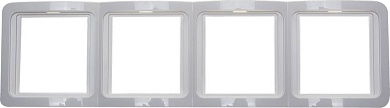 СВЕТОЗАР Гамма, четверная вертикальная цвет белый, Накладная панель (SV-54151-W)SV-54151-W