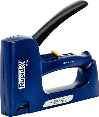RAPID R64E для скоб 2-в-1: 140 (G/ 1 / 7) (6 -14 м) I 300 (F/J/47/8)(15 мм), Степлер (скобозабиватель) ручной (21000860)21000860