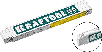 KRAFTOOL PRO-90, 2 м, Профессиональный складной деревянный метр (34726)34726