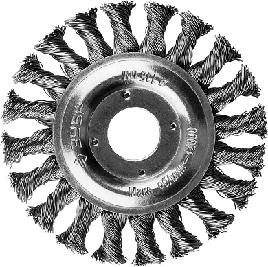 ЗУБР 115 мм, стальная проволоки 0.5 мм, Щетка дисковая, Профессионал (35190-115)35190-115_z01