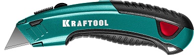 KRAFTOOL с автостопом 2 лезвия, Универсальный нож (09241)09241_z02