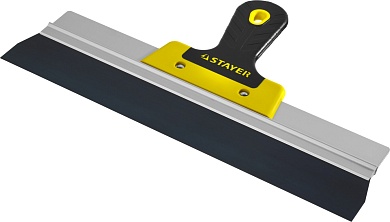 STAYER ProFLat 350 мм, усиленная алюминиевая направляющая двухкомпонентная ручка, анодированный, Фасадный шпатель, PROFESSIONAL (10045-35)10045-35