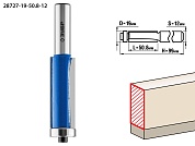 ЗУБР 19x50.8мм, хвостовик 12мм, фреза кромочная с нижним подшипником28727-19-50.8-12