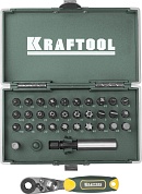 KRAFTOOL X-Drive 33 шт, Набор кованых торсионных бит (26065-H33)26065-H33