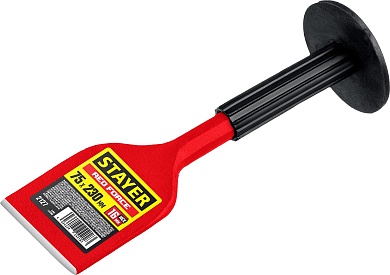 STAYER Red Force, 75х230 мм, Зубило-конопатка с протектором (2127)2127