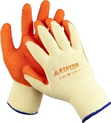Особопрочные противоскользящие перчатки STAYER HARD PRO, рельефное латексное покрытие, размер L-XL11407-XL